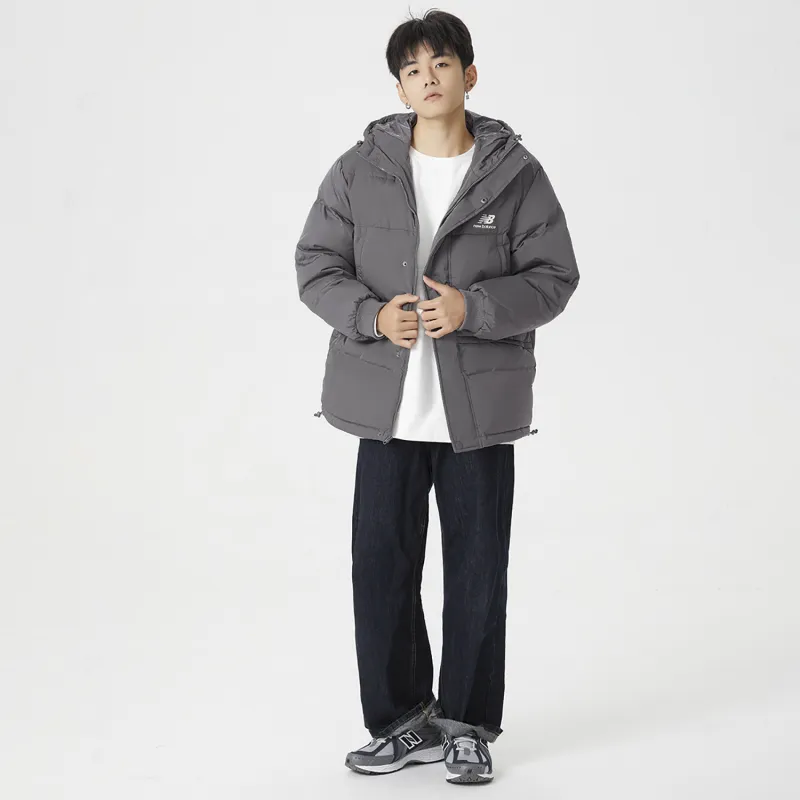 New Balance Down Jacket Standard Version Men's Gray-3