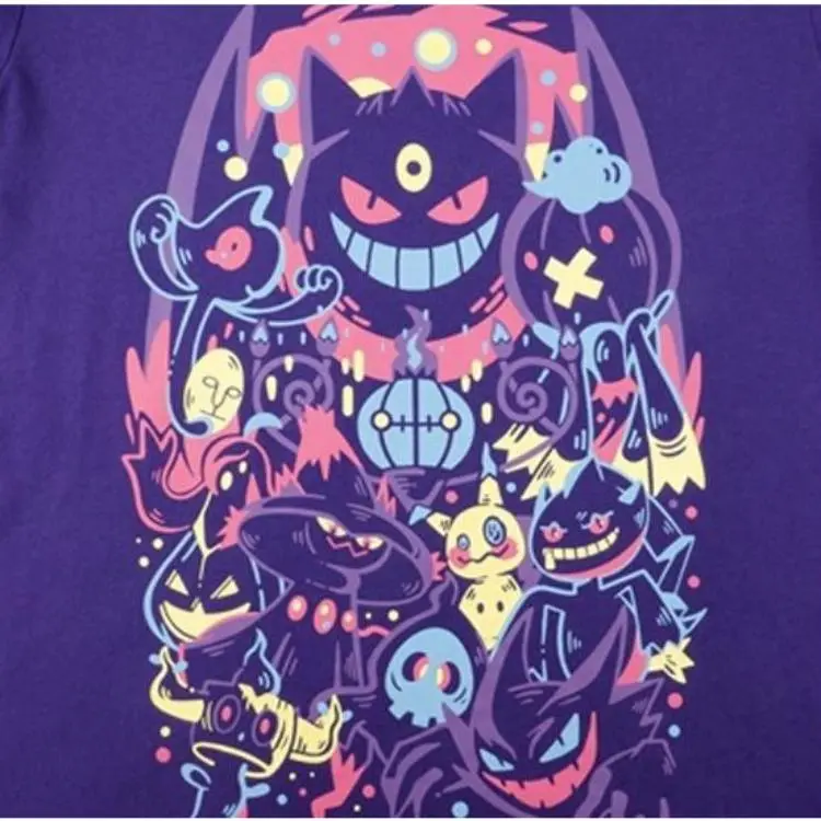 UNIQLO x POKEMON/, Uniqlo Pokémon Co Branded Series T Shirt Women's Dark Reddish Purple-2