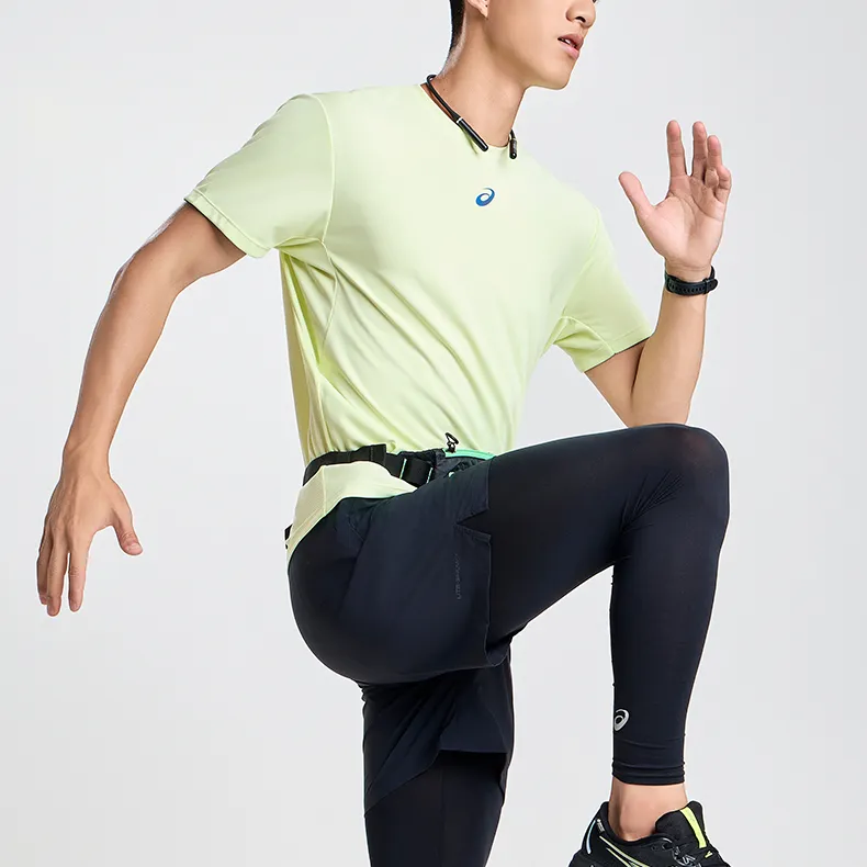 Asics Men Running SS24 T Shirt Men's Light Green-4