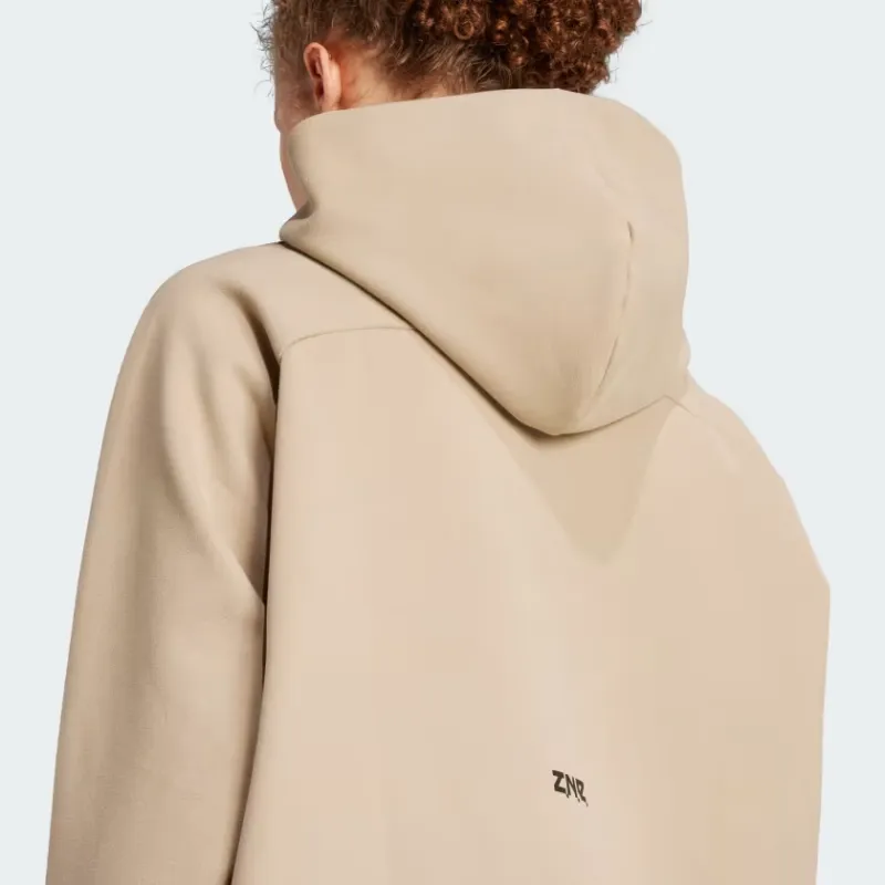 Adidas Z.N.E. Z.N.E. WINTERIZED HOODIE Sweatshirt Women's Khaki-4