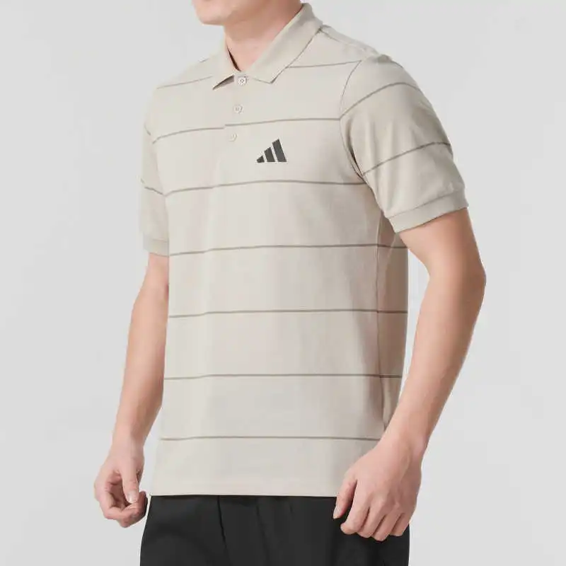 Adidas FI STRIPE POLO Shirt Men's Brown-4