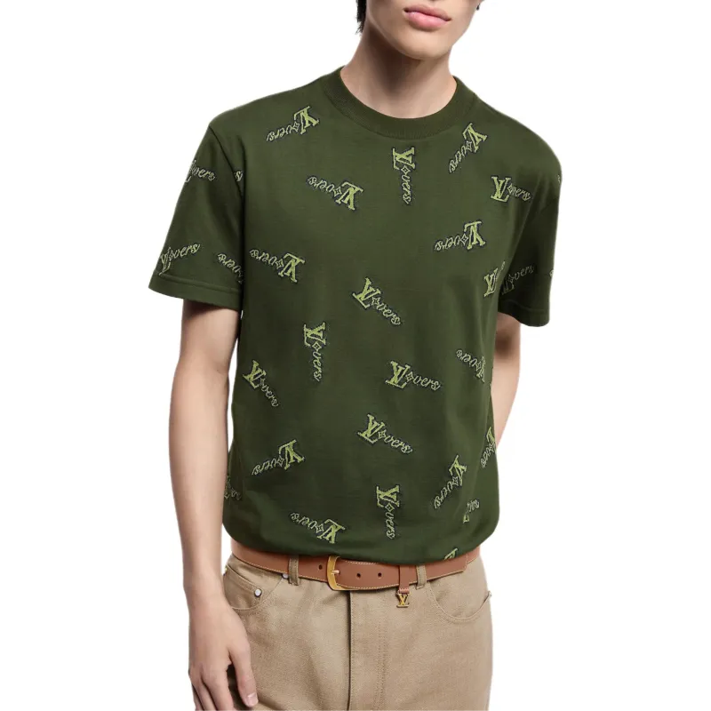 LOUIS VUITTON Jacquard Cotton T Shirt-2