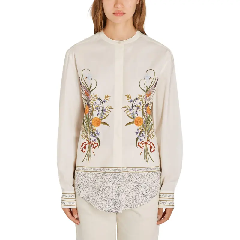 Giambattista Vall Marigold Bouquets Blouse-1