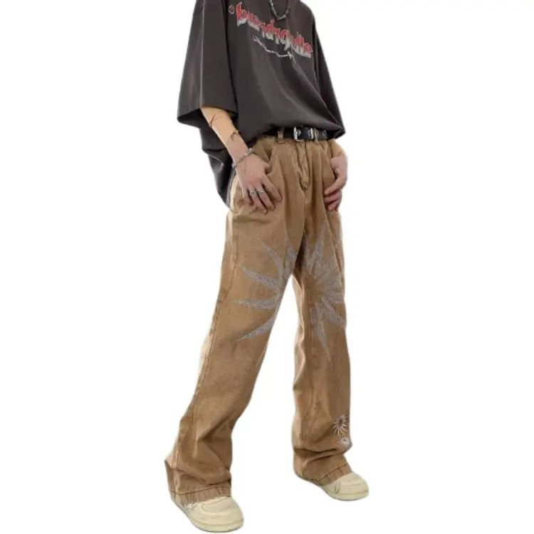 ACHIEVE ACHV Jeans Unisex Brown-1