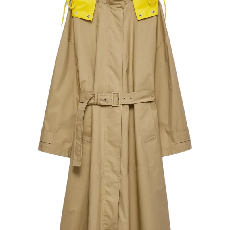 PRADA Trench Coat Women's Khaki-2