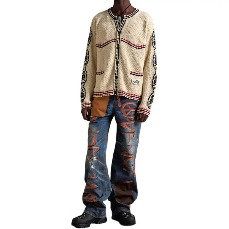 ANDERSSON BELL Fantasia Round neck Cardigan-3