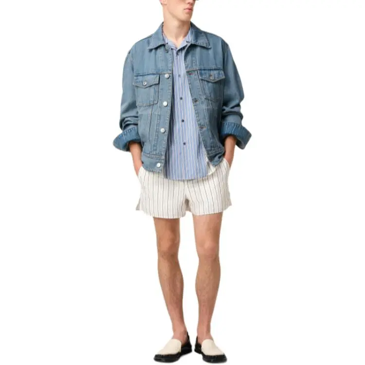 Ami Paris Trucker Long Sleeved Denim Jacket-1