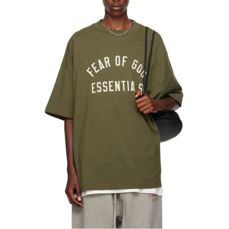 Fear Of God Essentials Logo print T shirt-2