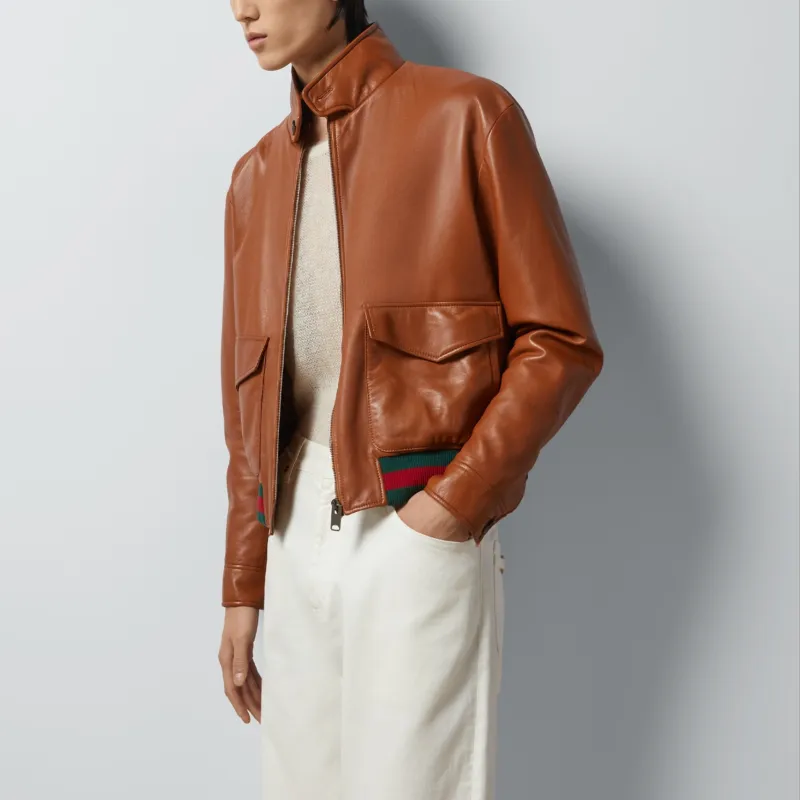 GUCCI Jackets & Coats Men's Brown-3