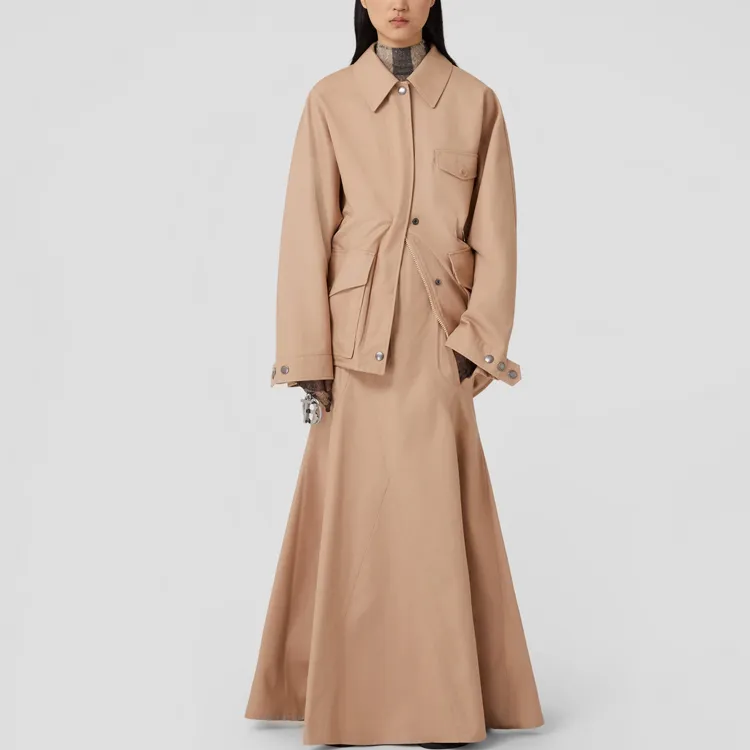 Burberry Gabardine Cotton Jacket-4
