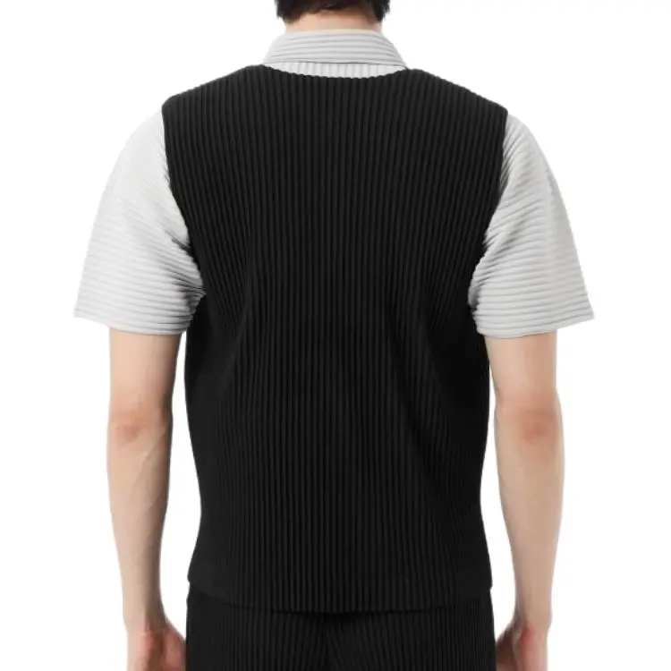 Homme Plissé Issey Miyake SS25 Vest Men's Black-1