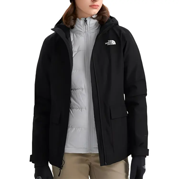 THE NORTH FACE City Outdoor Collection Hiking Water Resistant Water Repellent Warm Windbreaker Jacket Women's Black-1