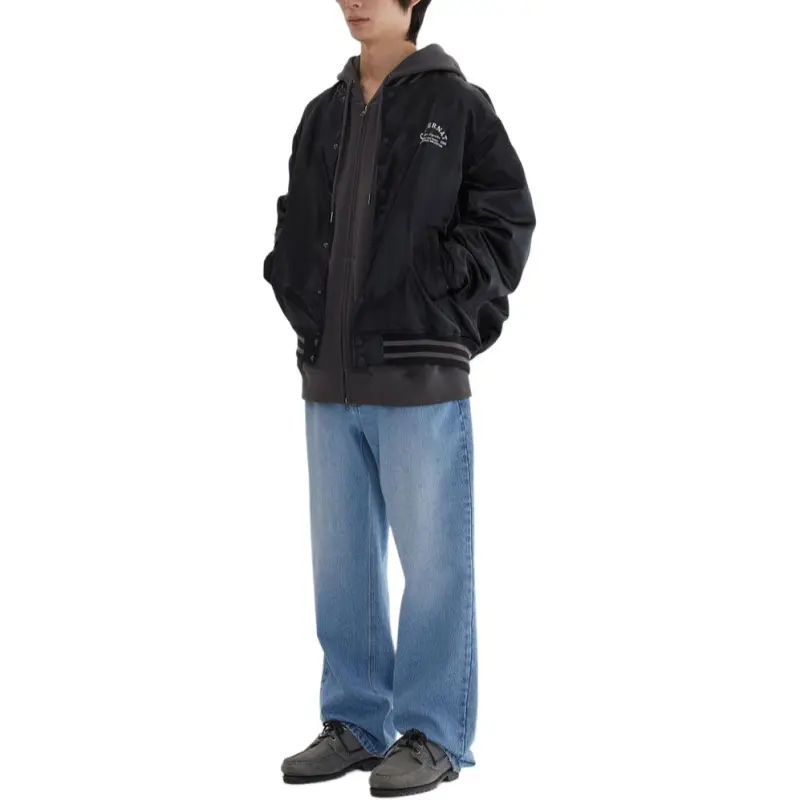 COVERNAT Baseball Jacket Men's Black-3