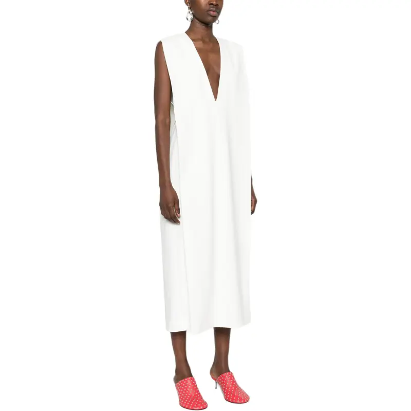 SportMa Sleeveless Dress Women's White-3