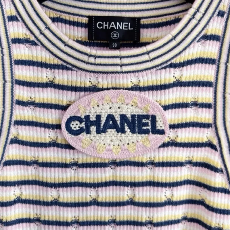CHANEL 25P Spring Summer Preview Collection Tank Top Women's Pink-4