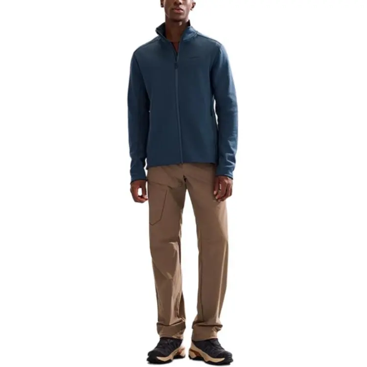 SALOMON Sntial MIDFLEECE FZ Jackets Coats Men's Midnight Blue-3
