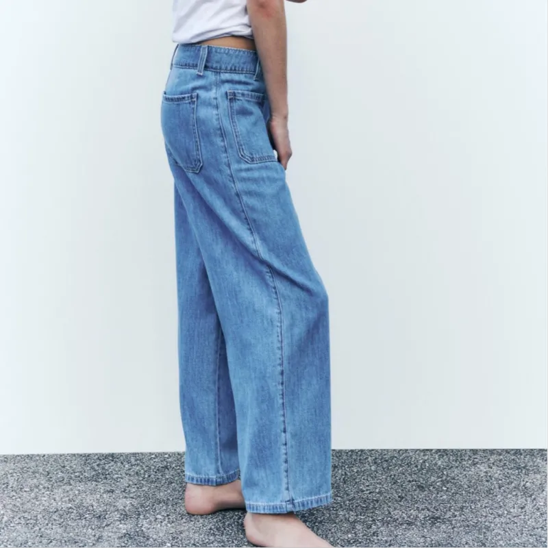 ZARA Jeans Women's Light Blue-4
