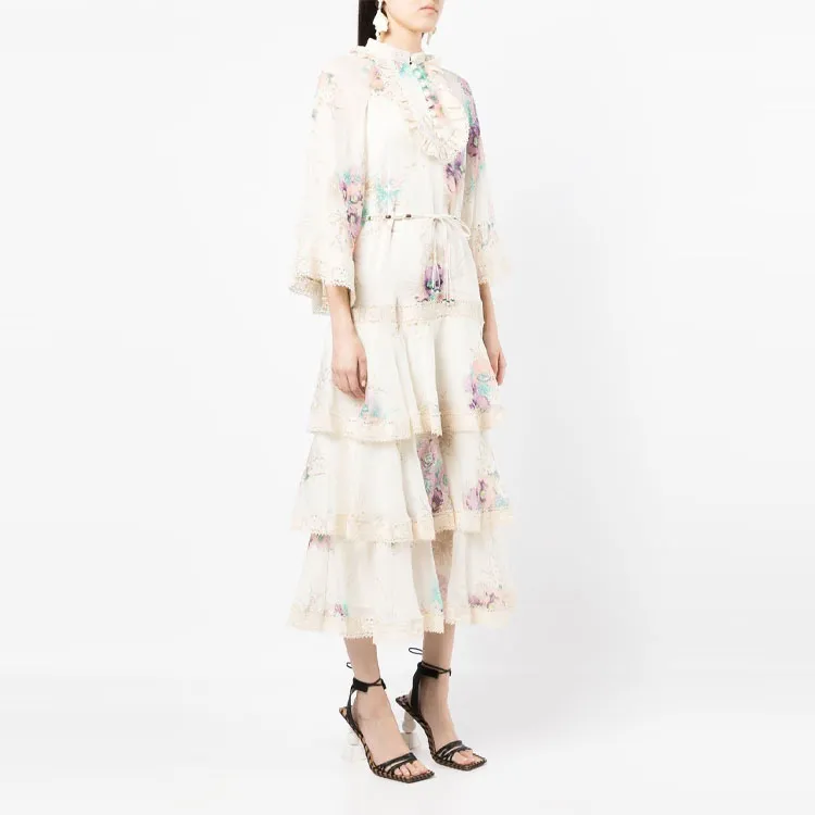 Zimmermann Long-Sleeved Dresses Women's White-3