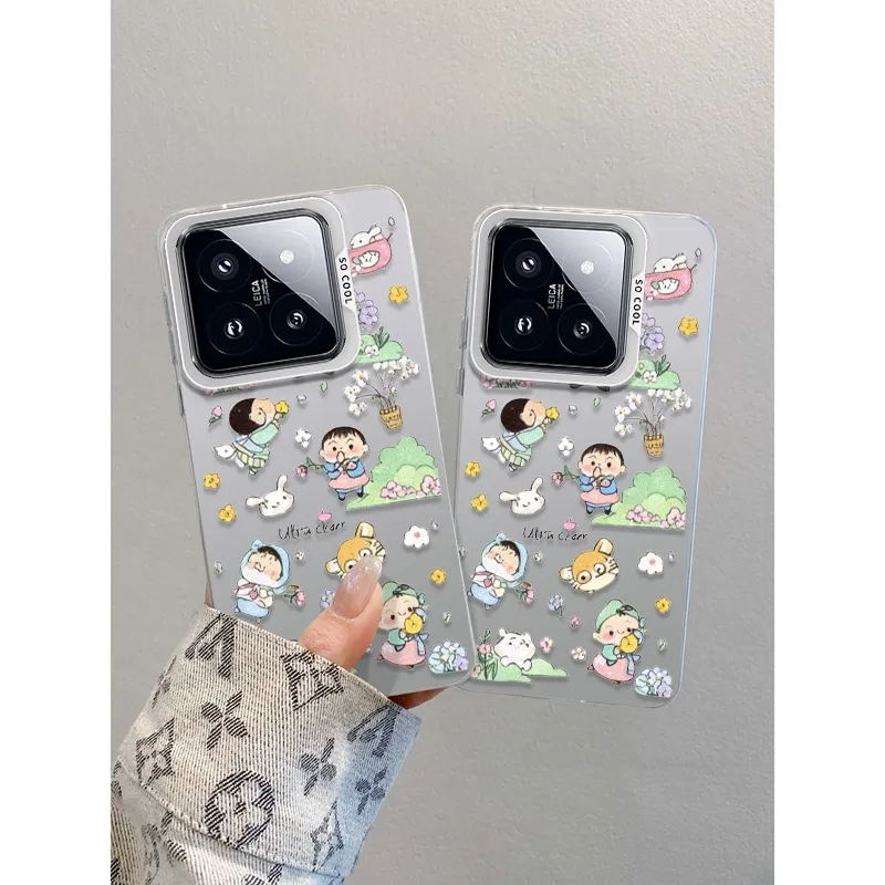 PHILIPS TPU Material Trendy Fashion Fresh Look Cartoon Refreshing Phone Cases Compatible With Xiaomi 14/13/12/11/PRO/10-2