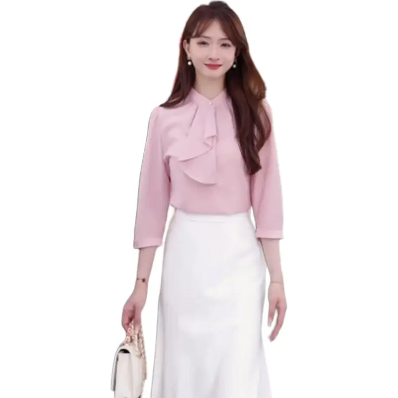 GOELIA Two Piece Skirt Sets Women's 11R Light Pink-4