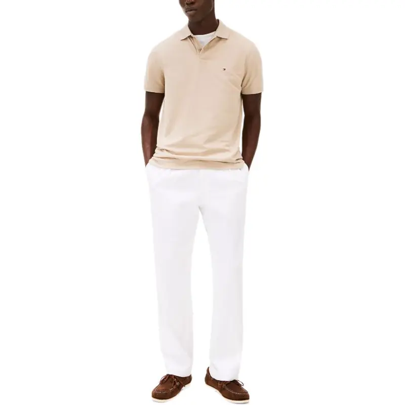 Tommy Hilfiger Polo Shirt Men's Light Brown-2