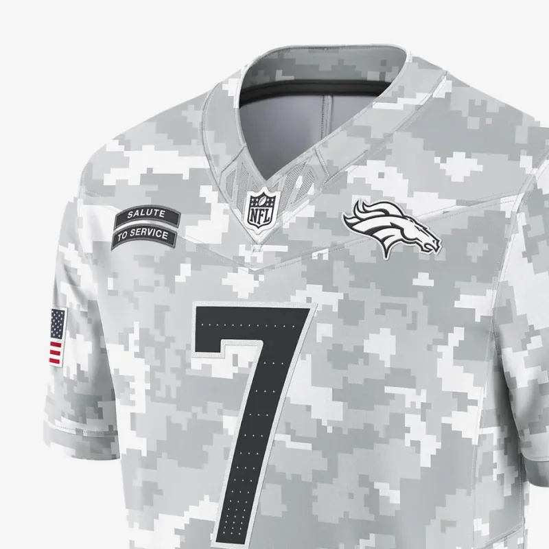 Nike John Elway Denver Broncos Salute To Service Men's Nike Dri FIT Nfl Limited Jersey-2