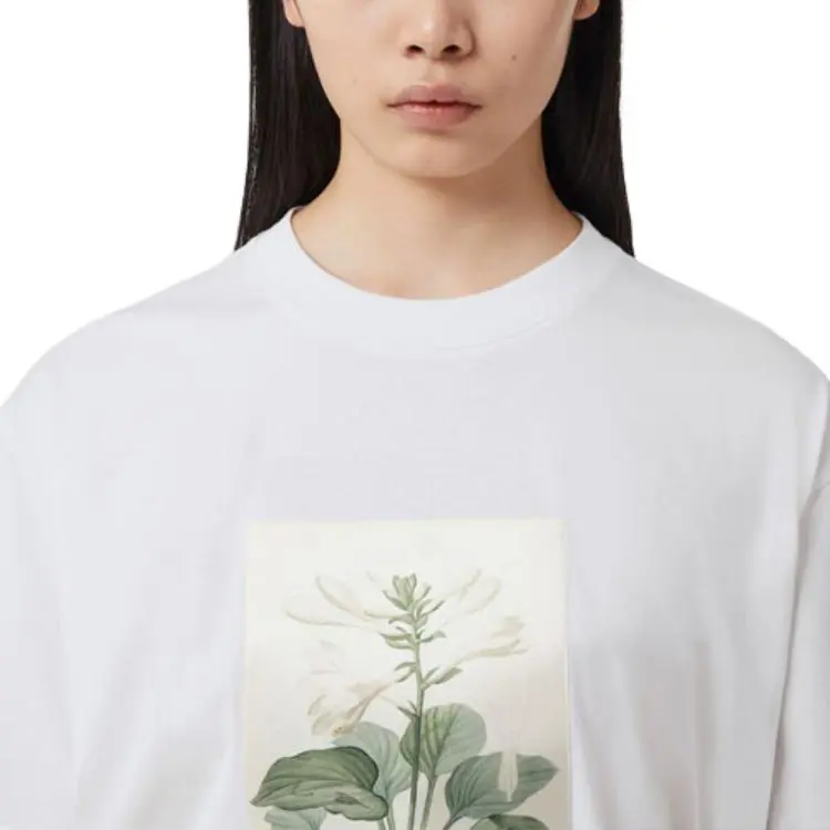 Burberry Women's Frontal Logo Cotton T Shirt White-4