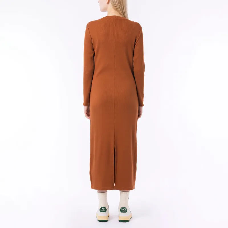 LACOSTE Long Sleeved Dresses Women's Orange-3