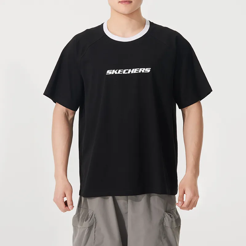 Skechers Sportlife SS25 T Shirt Unisex Black-1