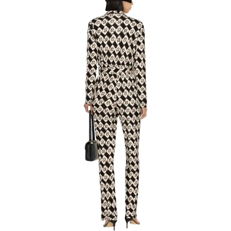 DVF Diane Von Furstenberg Halina Printed Wrap Jumpsuit-2