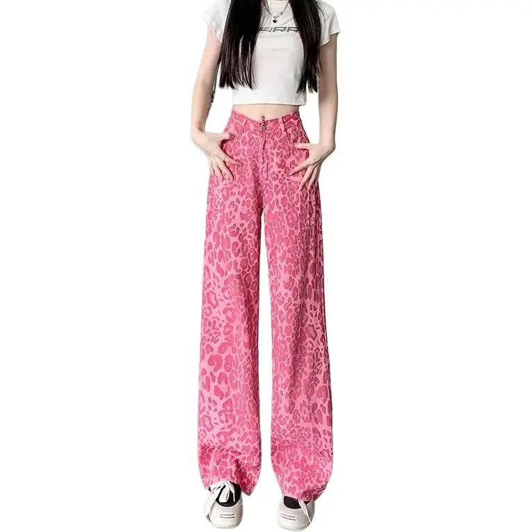 Concubine Zhu Jeans Women's Pink-1
