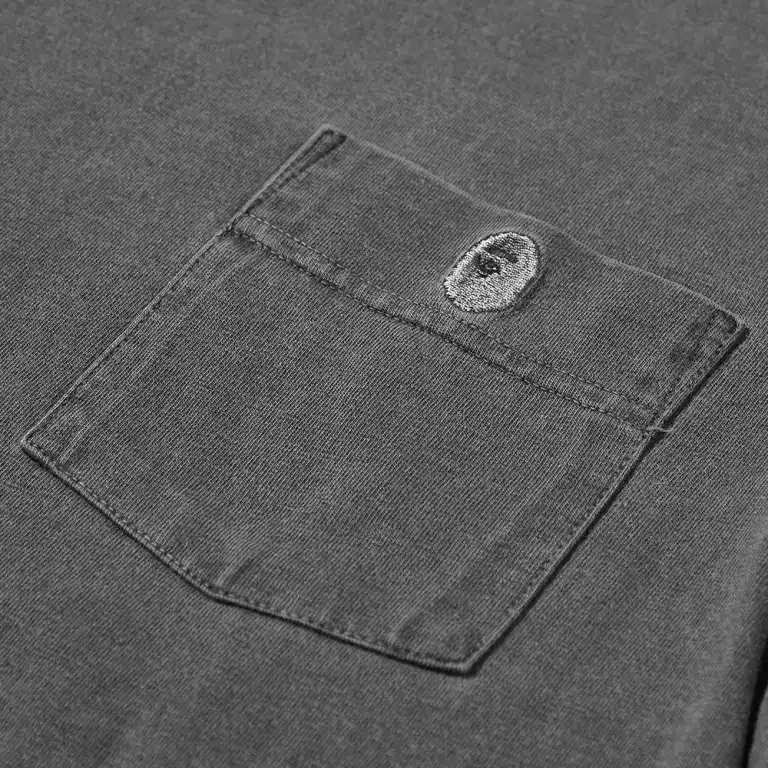 A BATHING APE T Shirts Unisex Gray-4