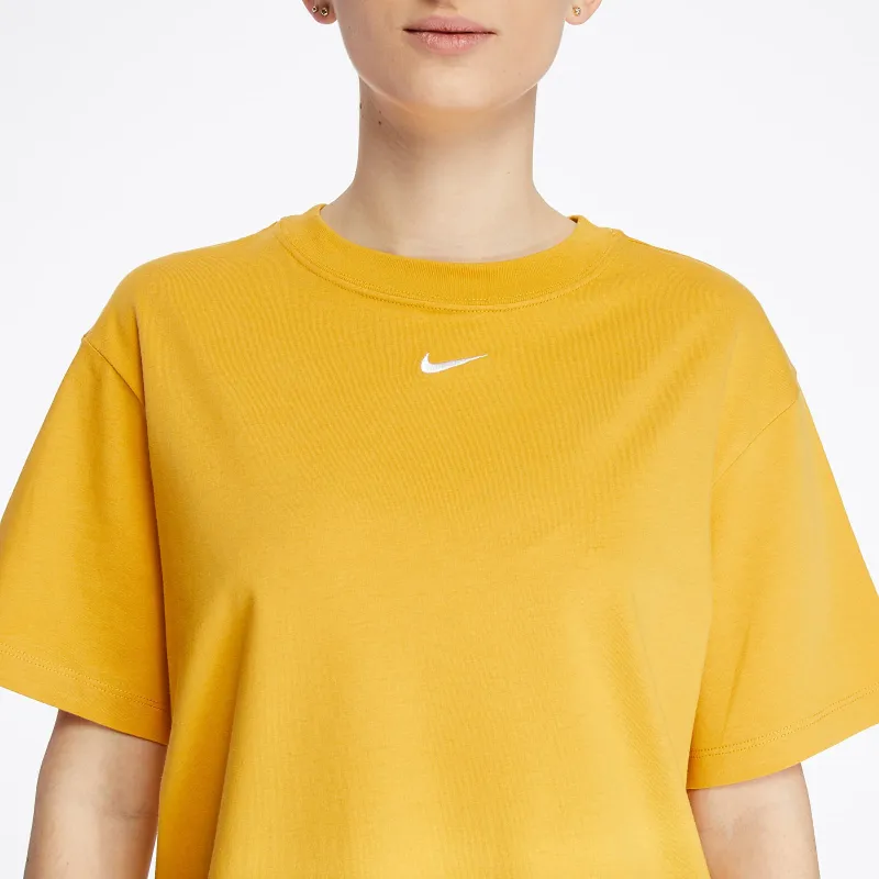 Nike Drop Shoulder Sleeve T-Shirt Women's Dopamine Dressing Egg Yellow-3
