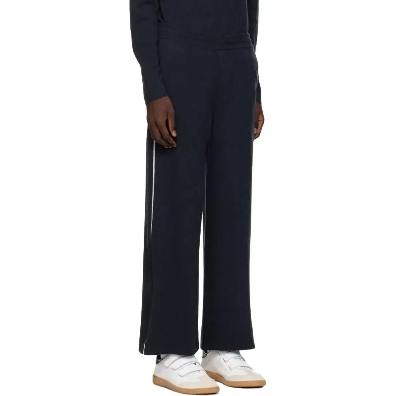 Lisa Yang Casual Pants Men's Marine Blue-2