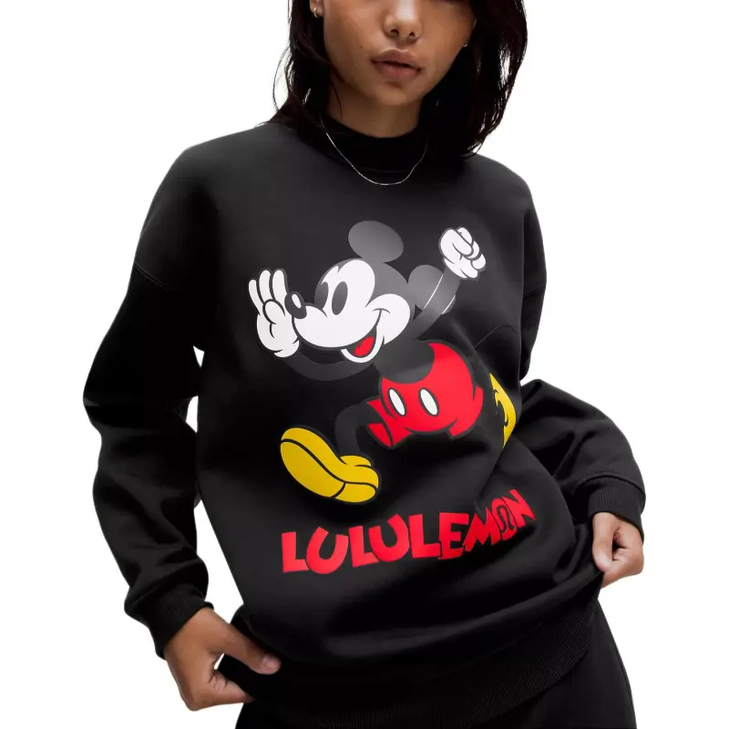 Lululemon x Disney Fleece Sweatshirt Women's Black-1
