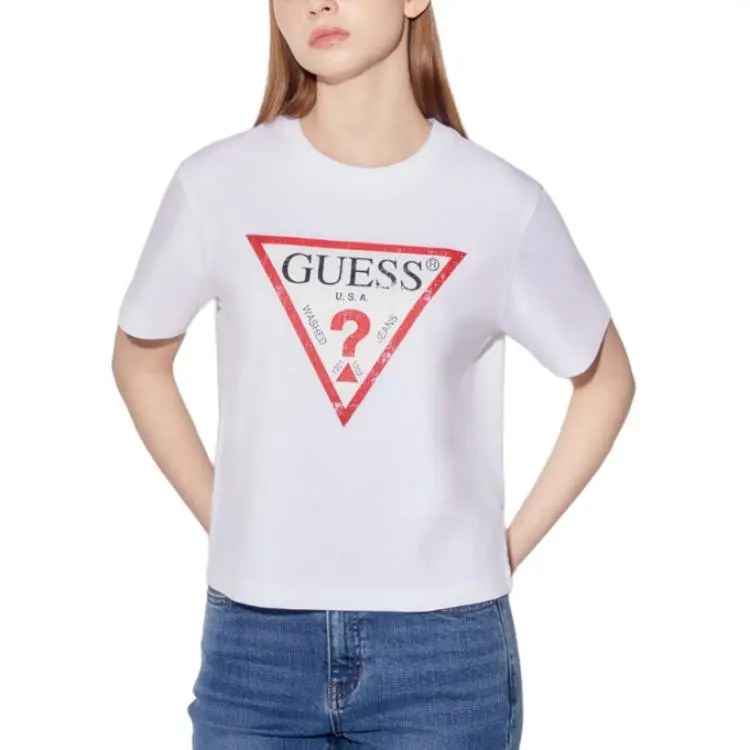 GUESS T Shirts Men White-3
