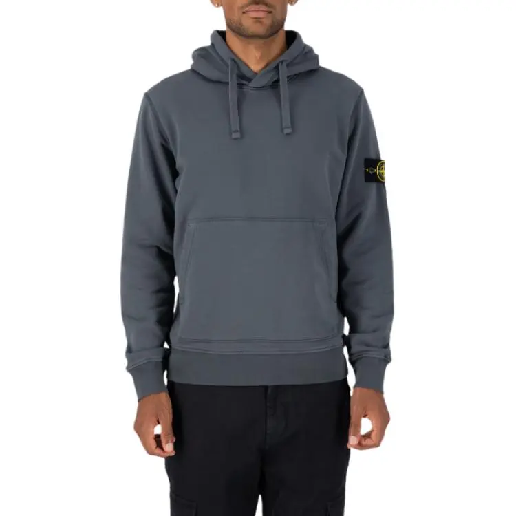 STONE ISLAND Logo appliqué Cotton Hoodie-3