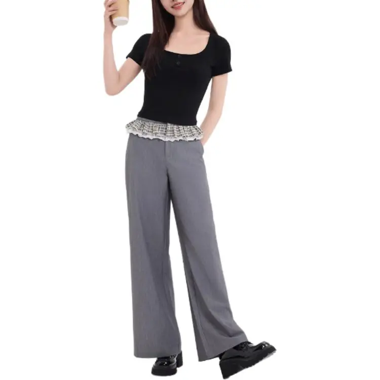 Three Blessings Casual Pants Women's Light Heather Gray-3