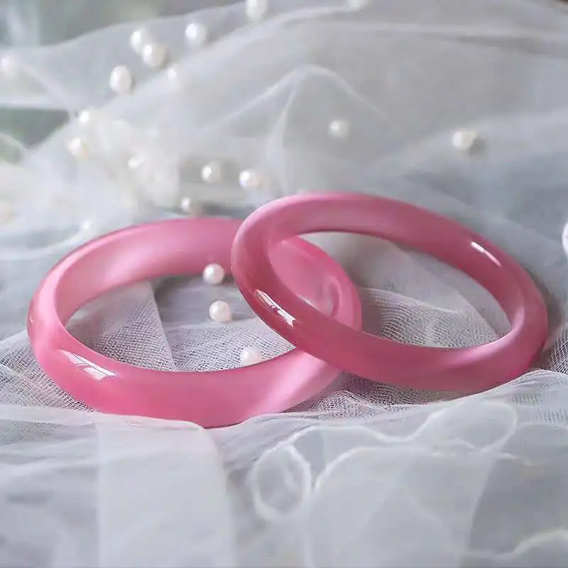 Gifts Glass Cat Eye Bangles Women's-8