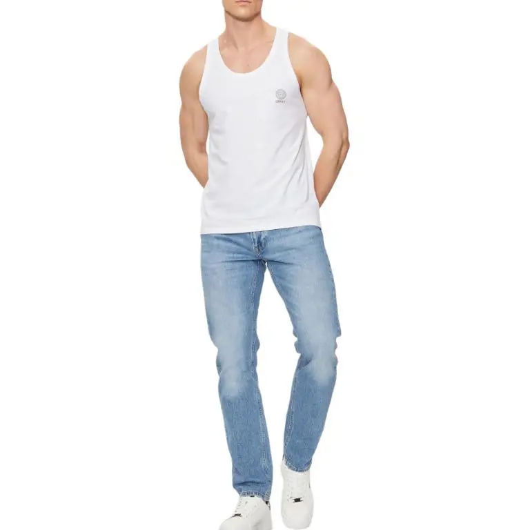 VERSACE COLLECTION Medusa Head Printed Stretched Tank Top-2