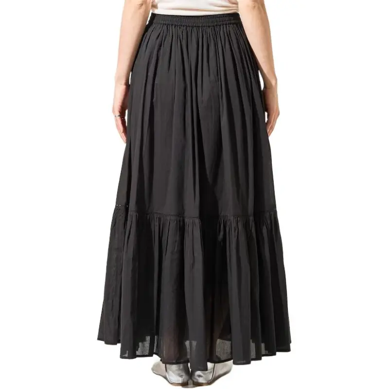 FREAK'S STORE SS25 Casual Long Skirt Women's Black-1