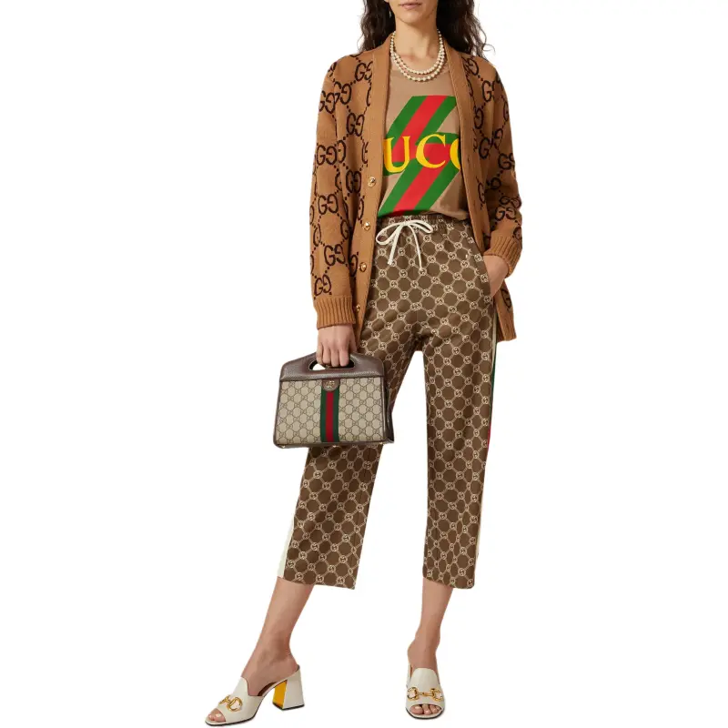 GUCCI SS23 Regular T Shirt Women's Brown-5