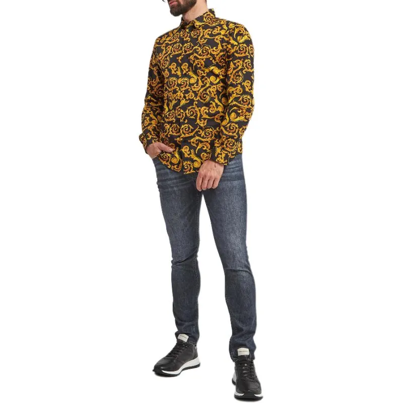 VERSACE JEANS COUTURE Baroque Printed Buttoned Shirt-5