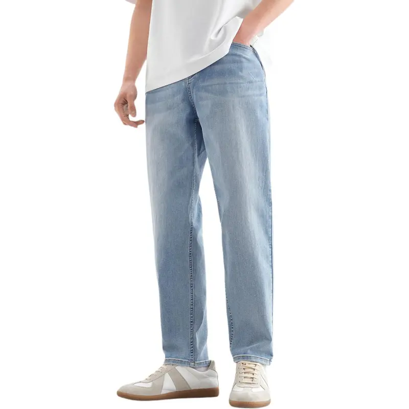 PEACEBIRD MEN Jeans Men's Denim Medium Blue 1-4