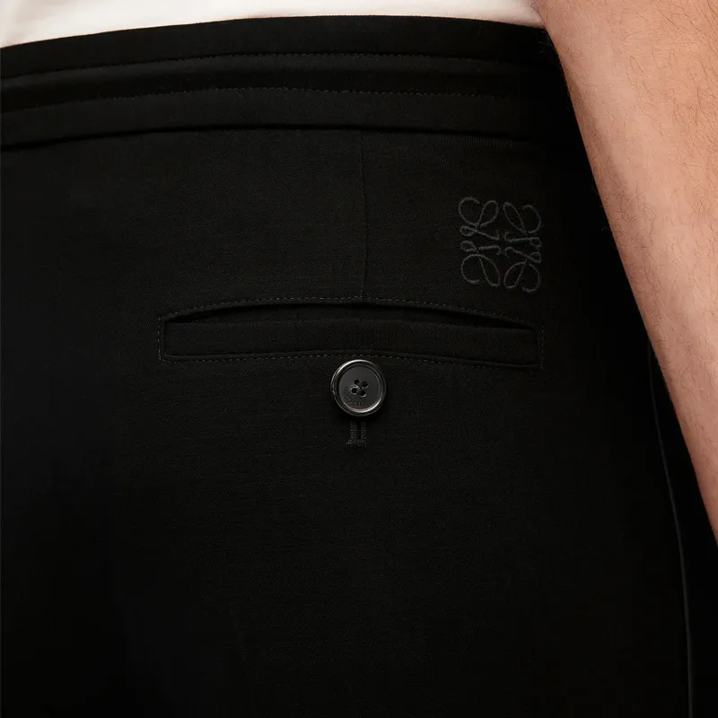 LOEWE Piped trim Wool Track Pants-7