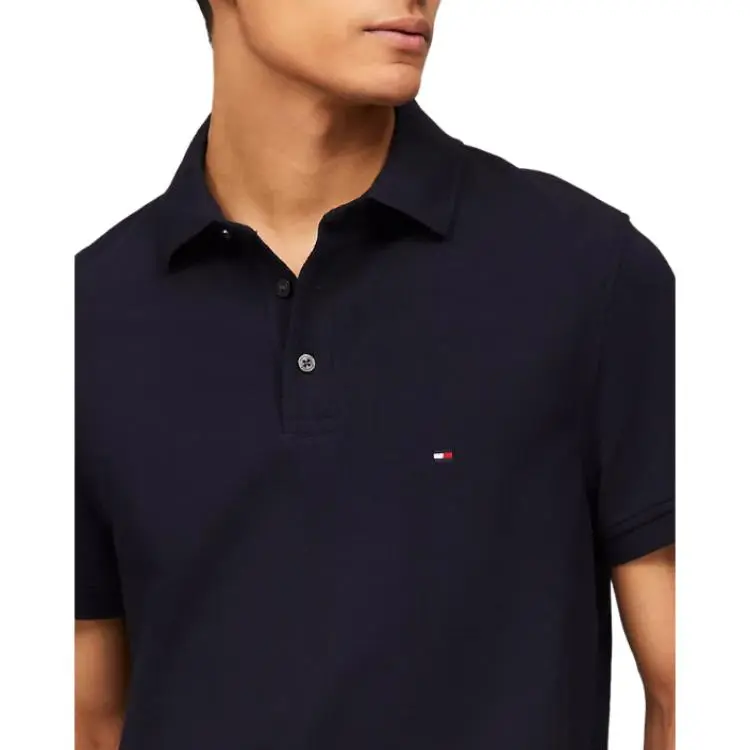 Tommy Hilfiger Slim Fit Tommy Polo Shirt Men's Black-3