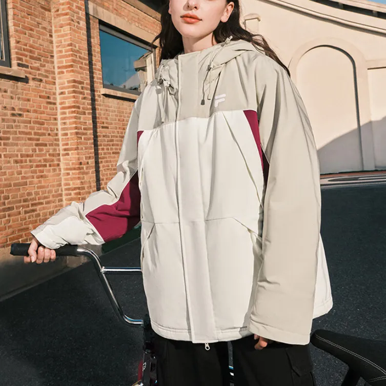 FILA FUSION FOB Series Puffer Jacket Unisex Feather Gray-2