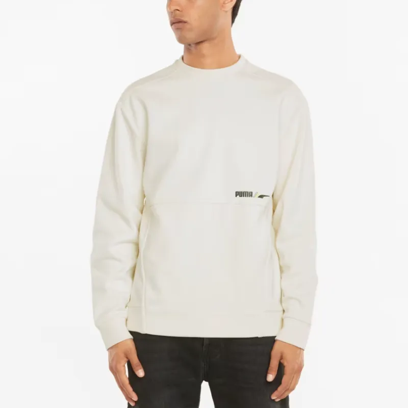 PUMA Sweatshirt Men's Ivory White-2