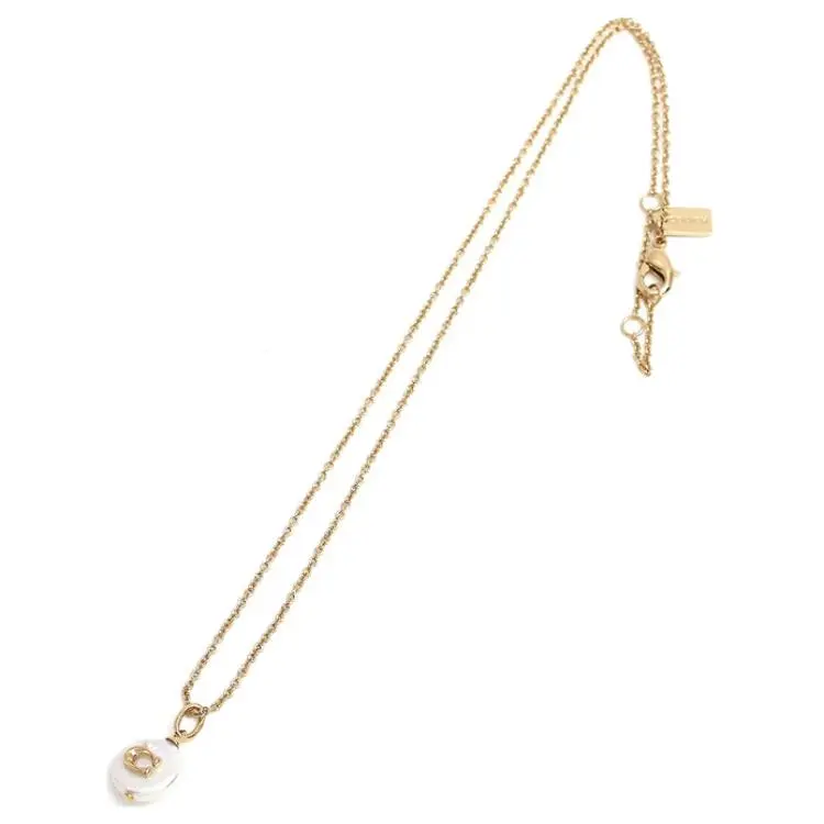 COACH Brass Necklaces Women's Gold-1