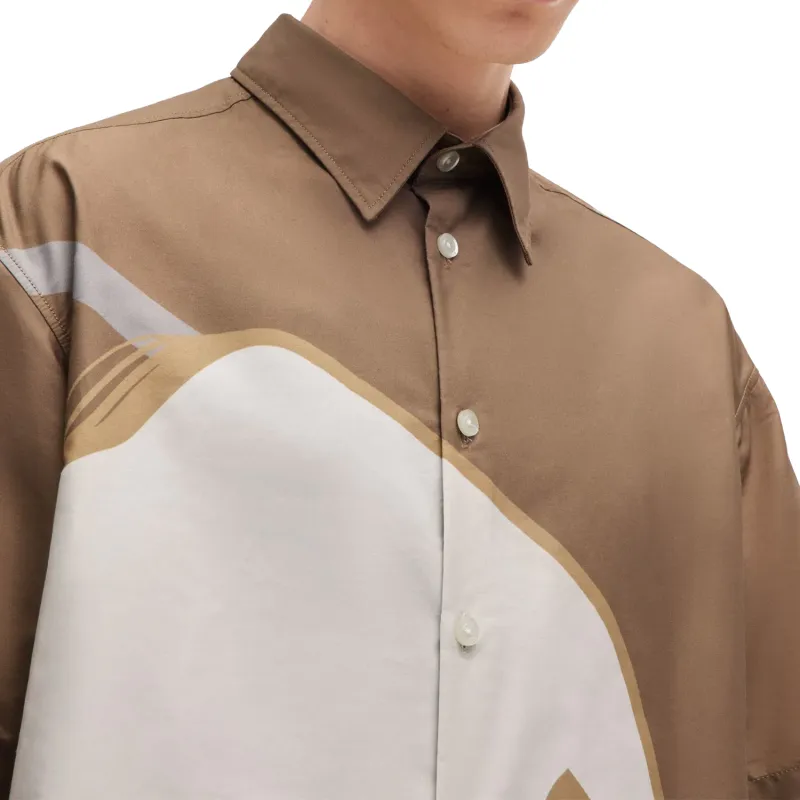HUGO BOSS x XRB Shirt Men's Light Brown-4